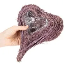 kohteita Kasvisydän foliokoristelulla istutusta varten 24 cm