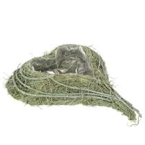 kohteita Sydämenmuotoinen kulho luonnonruohosta istutusfoliolla, 38 cm