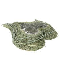 kohteita Sydämenmuotoinen kulho luonnonruohosta istutusfoliolla, 38 cm