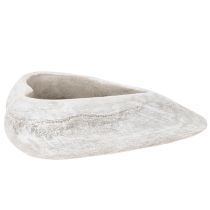 kohteita Koristeellinen sydämenmuotoinen kulho, harmaa; pieni sydämenmuotoinen ruukku, 19 cm