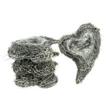 kohteita Koristeellinen viiniköynnöksen sydänruukku, valkoinen, luova istutusidea kotiin ja lahjaksi, muovikalvo, 4 kpl:n setti, 15 cm x 23 cm x 5 cm