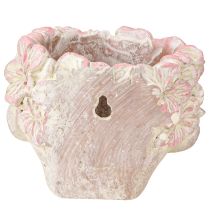 kohteita Kasvinpään kukkaruukku ripustusbetoniin, näyttää vaaleanpunaiselta H13cm