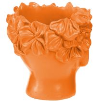 kohteita Plant Head Planter Bust Plant Pot Oranssi 13,5×13×14cm