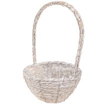 kohteita Kukkakorisetti, 2 osaa, olki, luonnonvärinen, valkoinen, Ø23/28, shabby chic