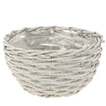 kohteita Kasvikori pyöreä pajukori valkoinen-harmaa Ø30/25/20cm 3 kpl setti