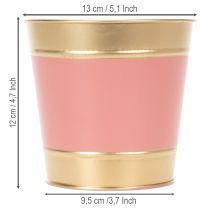 kohteita Metallinen kukkaruukku/kasviruukku/istutuslaatikko, Ø13cm K12cm, 4 kpl