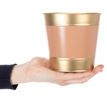 kohteita Metallinen kukkaruukku/kasviruukku/istutuslaatikko, Ø13cm K12cm, 4 kpl
