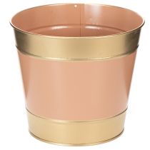 kohteita Metallinen kukkaruukku/kasviruukku, Ø17cm, korkeus 14,5cm, 4 kpl