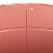 kohteita Metallinen kukkaruukku/kasviruukku/istutuslaatikko, Ø26cm, korkeus 22cm, 4 kpl
