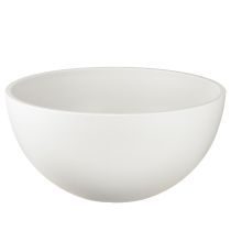 kohteita Kukkaruukku, muovinen, pyöreä kulho, valkoinen, Ø25 cm, korkeus 12 cm