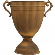 kohteita Ruukku ruosteen näköinen kuppi maljakko metalli Ø22,5cm K32,5cm