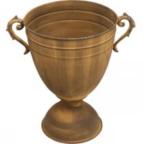 kohteita Ruukku ruosteen näköinen kuppi maljakko metalli Ø22,5cm K32,5cm