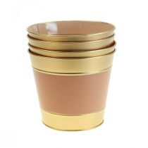 kohteita Istutuskone kukkaruukku metallinen kätköruukku Ø17cm K14,5cm 4kpl