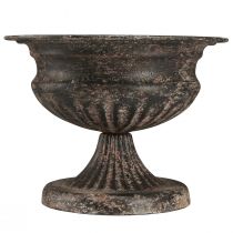 kohteita Plant Cup Chalice Antique Look Musta Ruskea Ø20cm K15cm