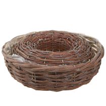 kohteita Istutusrengas, istutuskulho, puuta, luonnonharmaa, Ø30/35cm, 2 kpl.