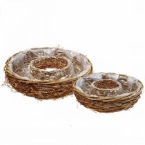 Viiniköynnöskasvirengas, istutuskulho Ø35/30cm sarja 2 kpl