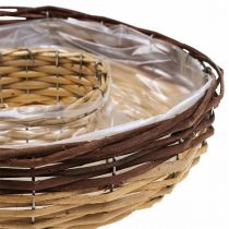 Pajusta valmistettu istutusrengas, kasvikulho Ø35/30cm 2 kpl sarja