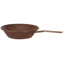 kohteita Istutusalusta, ruosteenvärinen ruukku kahvalla, metallinen istutusastia, Ø31cm