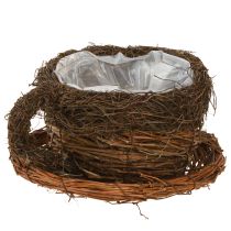 kohteita Kukkakulho, olkiköynnökset, luonnonruskea, Ø20cm