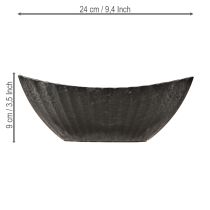 kohteita Istutusmalja uritettuna, istutusvene, antrasiitti, 24 cm