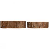kohteita Kasvikulho soikea luonnonkuori 30,5×15cm / 24×11cm 2 kpl sarja