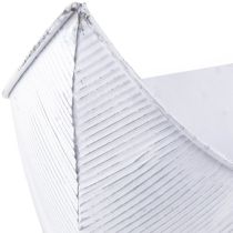 kohteita Kasvikulhovene metalli valkoinen hopea 54,5/48/42cm 3 kpl setti