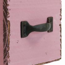kohteita Kasvilaatikko puinen koristeellinen kasvilaatikko pinkki 12,5cm