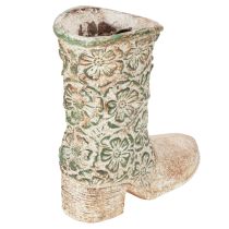 kohteita Kukkaruukku cowboy-saapaskasvikenkä vintage kukkakuvio 24 cm