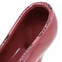Planter naisten kenkäkeramiikkavoide, vaaleanpunainen, vaaleanpunainen valikoima 20 × 6cm K12cm 3kpl