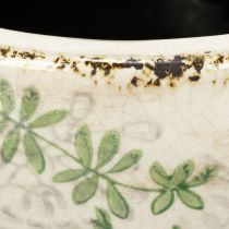 kohteita Keraaminen ruukku kukkakuviolla, huonekoriste, 18 cm