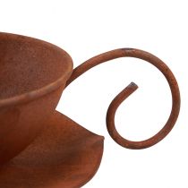 kohteita Kasvikuppi lautasella vintage ruoste Ø17,5cm K6cm