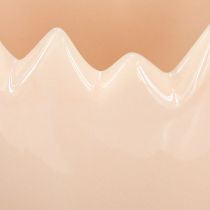 kohteita Munanmuotoinen kukkaruukku, jossa on katkaistu reuna, luovaan sijoitteluun ikkunalaudalle ja pöydälle, 9 cm, 3 kpl