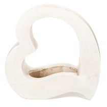 kohteita Sydämenmuotoinen koriste istutuksiin ja kukka-asetelmiin, avoin muotoilu, moderni sydämenmuoto, 19 cm