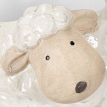 kohteita Lampaanmuotoinen keraaminen istutusastia, koristeellinen kasvikulho puutarhaan ja kotiin, 2 kpl