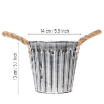 kohteita Kukkaruukku kahvoilla, metallinen istutusruukku, koristeellinen ruukku istutukseen Ø14,5 cm