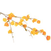 kohteita Keinotekoinen kiinalainen lyhtykasvi, Physalis-oksa kukkineen, 95 cm