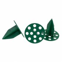 OASIS® Plastic Pini Extra kynttilänjalka vihreä Ø4,7cm 50 kpl