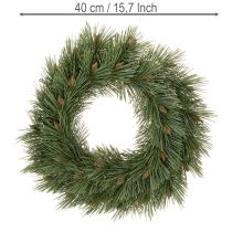kohteita Tekoseppele männynoksista ja pienistä käpyistä, 40 cm