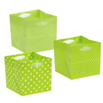 Muovipussi 12cm x 12cm x 12cm vihreä lajittelu. 12 kpl