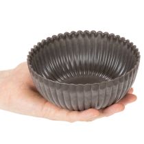 kohteita Ribattu kulho, antrasiitti, koristekulho, pyöreä, 15 cm, 2 kpl