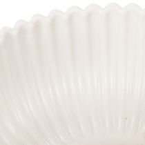 kohteita Pyöreä, uurrettu valkoinen kulho monipuoliseen koristeluun, 15 cm, 2 kpl