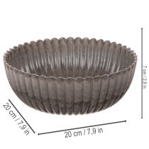 kohteita Pyöreä, uritettu kulho, koristeellinen kukka-asetelmien säilytysastia, 20 cm, 2 kpl