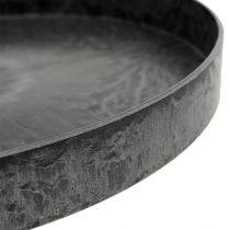 Muovilevysetti 2 kpl harmaata Ø22cm - 27cm