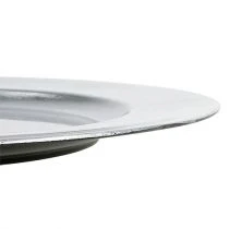 kohteita Muovilevyt hopea Ø17cm 10p