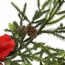 kohteita Koristeellinen seppele Joulutähti ja neulan oksat Keinotekoinen Ø30cm