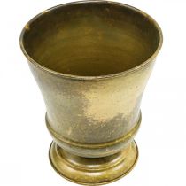 kohteita Vintage istutuskone metallikuppimaljakko messinkiä Ø17cm K19cm