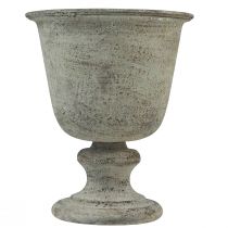 kohteita Cup antiikkimetallinen kuppimaljakko harmaa/ruskea Ø18,5cm 21,5cm
