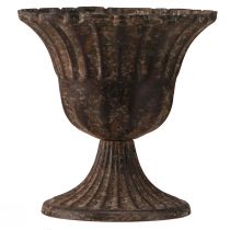 kohteita Kupimaljakko koristekuppi metalliruskea antiikki Ø14cm K12cm