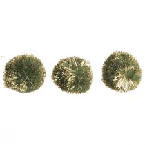 kohteita Pomponit kimaltelevihreillä 2,5 cm pompomilla 2 pussia – 24 kpl