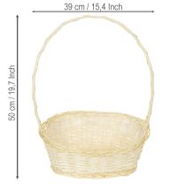 kohteita Lahjakori noin 38 cm x 27 cm, vaalea